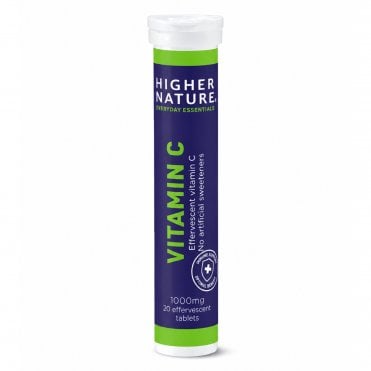 HIGHER NATURE Effervescent Vitamin C - 20 Tablets