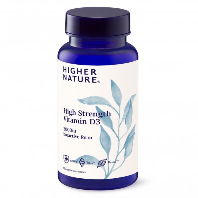HIGHER NATURE High Strength Vitamin D3 - 120 Vegicaps