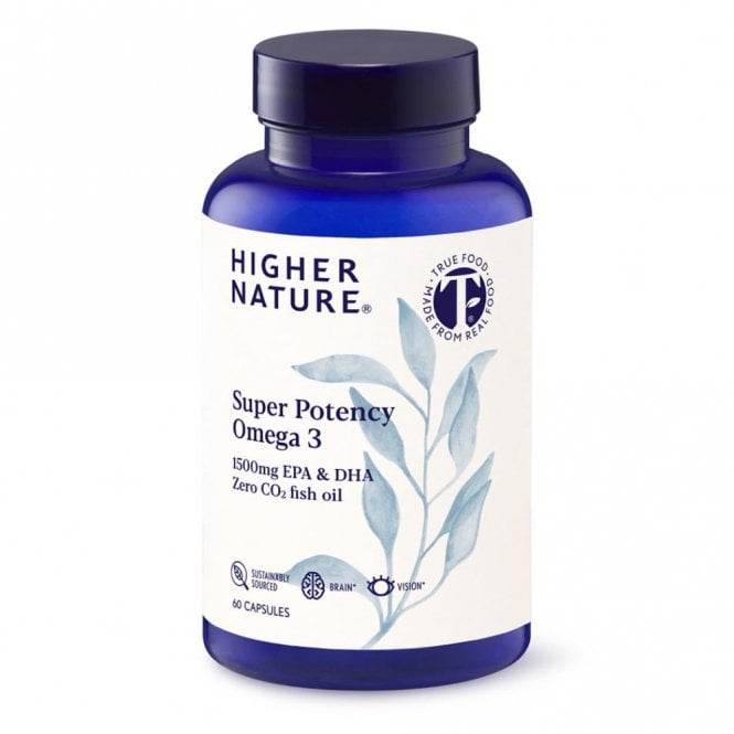 HIGHER NATURE Super Potency Omega-3 - 60 Capsules
