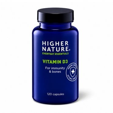 HIGHER NATURE Vitamin D3 - 120 Capsules