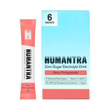 HUMANTRA Berry Pomegranate Electrolyte Drink - 6 x 3.6g Sachets