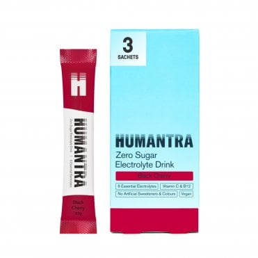 HUMANTRA Black Cherry Electrolyte Drink - 3 x 3.8g Sachets