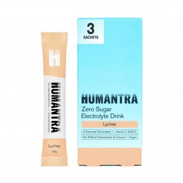HUMANTRA Lychee Electrolyte Drink - 3 x 3.9g Sachets