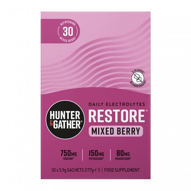 Hunter & Gather Mixed Berry Restore Daily Electrolytes - 30 Sachets