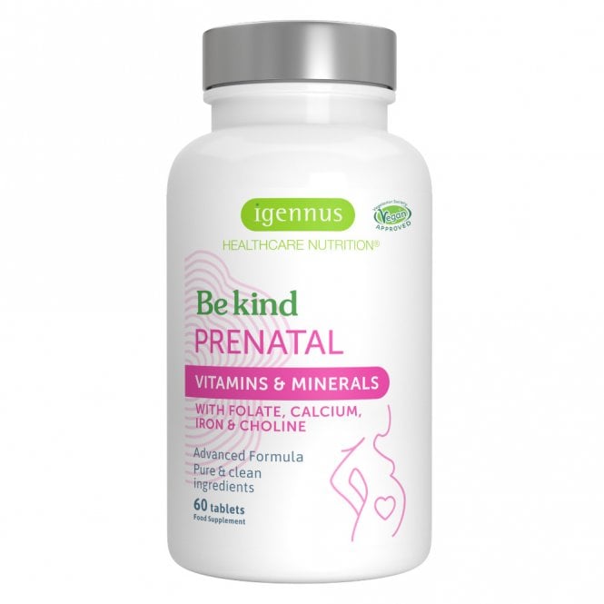 Igennus Be Kind Prenatal Vitamins & Minerals - 60 Tablets