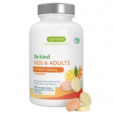 Igennus Kids & Adults Vitamin C 500mg - 120 Chewable Tablets