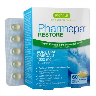 Igennus Pharmepa RESTORE Pure EPA Omega-3 - 60 Capsules