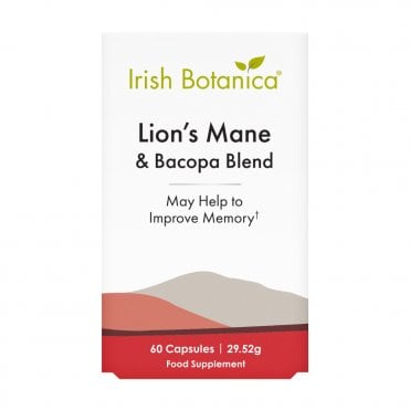 Irish Botanica Lion's Mane & Bacopa Blend - 60 Capsules