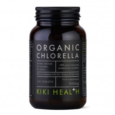 KIKI Health Organic Chlorella - 200 x 500mg Tablets