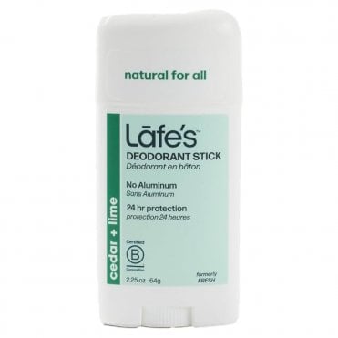 Lafe's Cedar + Lime Twist Stick Deodorant - 64g
