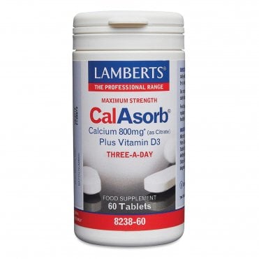 LAMBERTS CalAsorb Calcium Plus Vitamin D3 - 60 Tablets