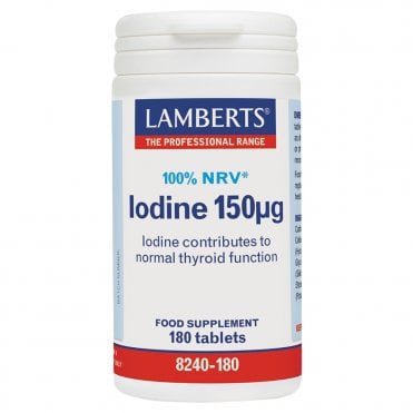 LAMBERTS Iodine - 180 x 150mcg Tablets