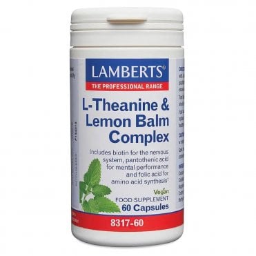 LAMBERTS L-Theanine & Lemon Balm Complex - 60 Capsules