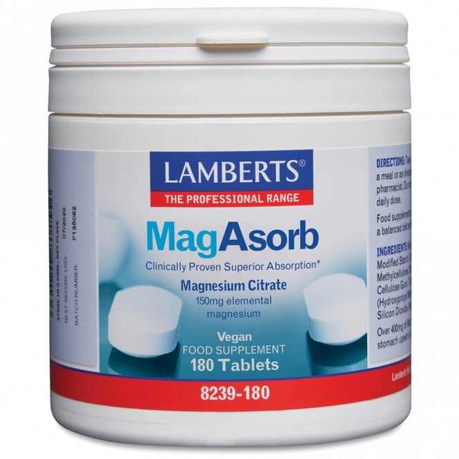 LAMBERTS MagAsorb - 180 Tablets