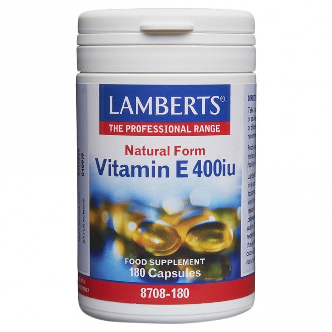 LAMBERTS Natural Form Vitamin E - 180 x 400 IU Capsules