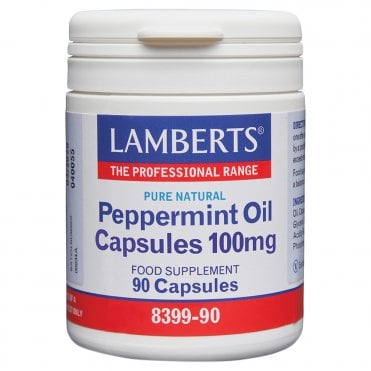LAMBERTS Peppermint Oil - 90 x 100mg Capsules