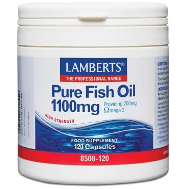 LAMBERTS Pure Fish Oil 1100mg - 120 Capsules