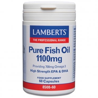 LAMBERTS Pure Fish Oil 1100mg - 60 Capsules