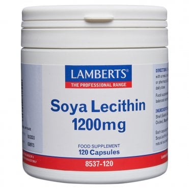 LAMBERTS Soya Lecithin - 120 x 1200mg Capsules