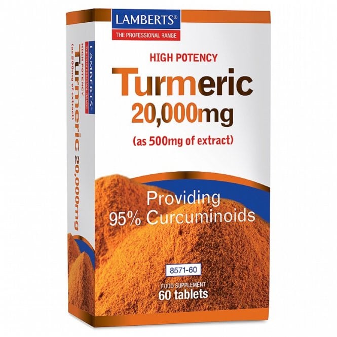 LAMBERTS Turmeric - 60 x 20,000mg Tablets