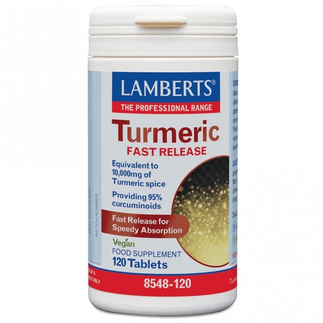 LAMBERTS Turmeric Fast-Release - 120 Tablets
