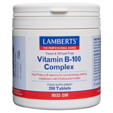LAMBERTS Vitamin B-100 Complex - 200 Tablets
