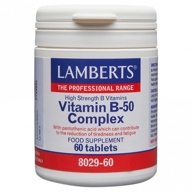 LAMBERTS Vitamin B-50 Complex - 60 Tablets