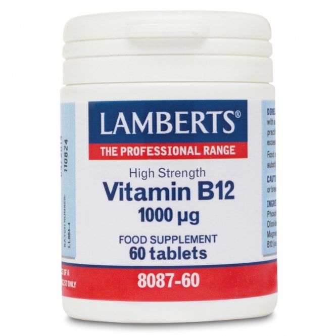 LAMBERTS Vitamin B12 - 60 x 1000mcg Tablets
