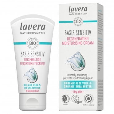 lavera Basis Sensitiv Regenerating Moisturising Cream - 50ml