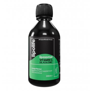 Lipolife Liposomal Vitamin C, D3, K2 & Zinc - 240ml