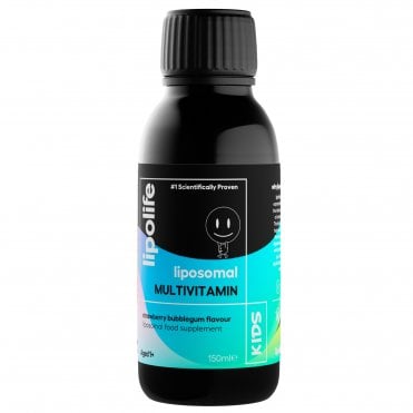 Lipolife Strawberry Bubblegum Liposomal Multivitamin for Kids - 150ml