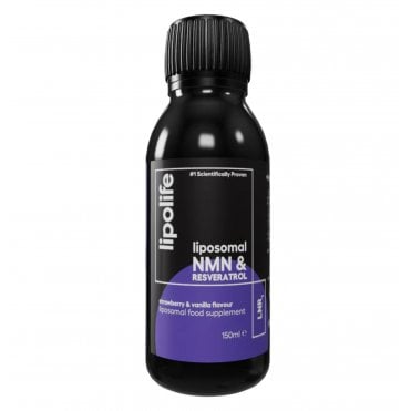 Lipolife Strawberry & Vanilla Liposomal NMN & Resveratrol - 150ml