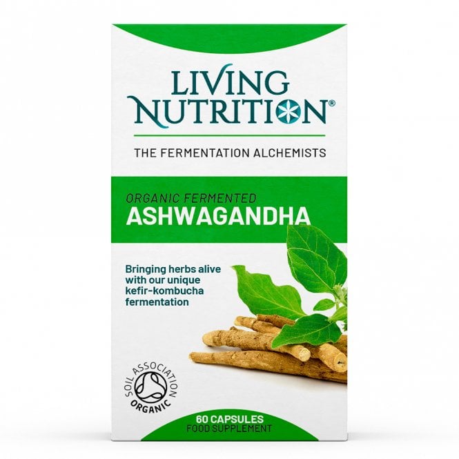 Living Nutrition Organic Ashwagandha - 60 Capsules