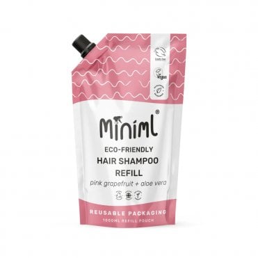 Miniml Pink Grapefruit & Aloe Vera Eco-Friendly Hair Shampoo Refill - 1 Litre