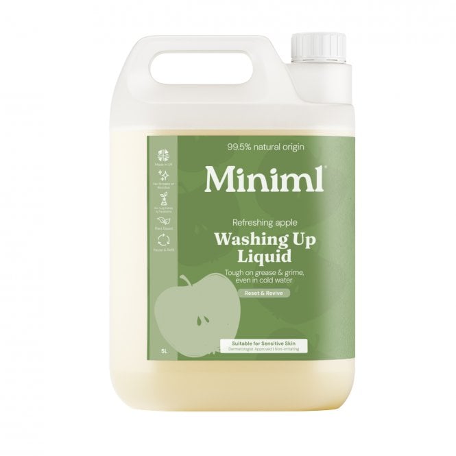 Miniml Refreshing Apple Washing Up Liquid - 5 Litre