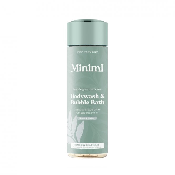Miniml Refreshing Tea Tree & Mint Bodywash & Bubble Bath - 400ml