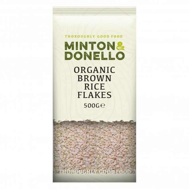 Minton & Donello Organic Brown Rice Flakes - 500g