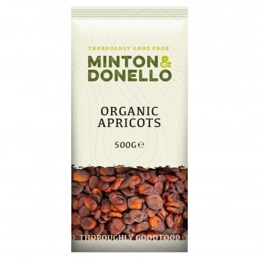 Minton & Donello Organic Whole Apricots - 500g