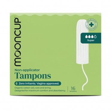 Mooncup Super Non-Applicator Tampons - 16 Tampons