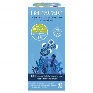 Natracare Organic Applicator Tampons (Regular) - 16 Pack