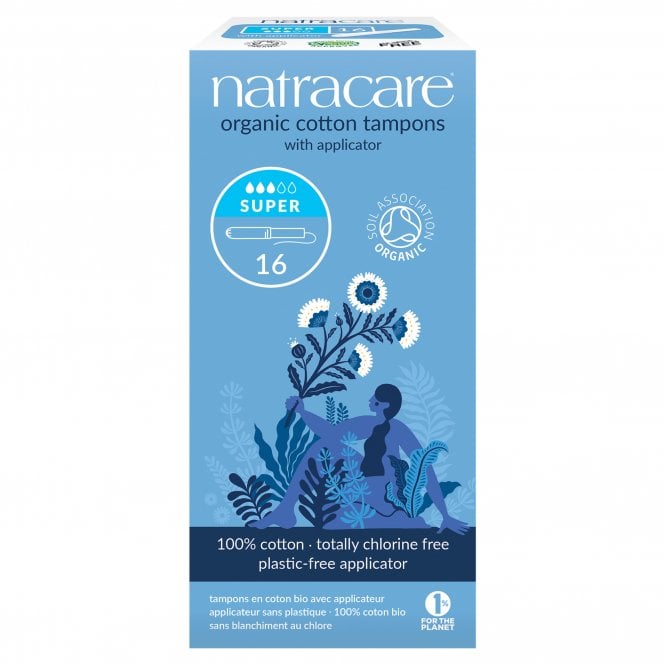 Natracare Organic Applicator Tampons (Super) - 16 Pack