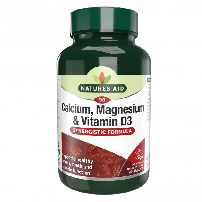 Natures Aid Calcium, Magnesium & Vitamin D3 - 90 Tablets