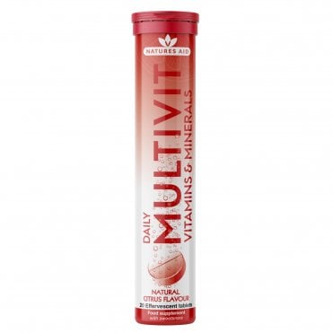 Natures Aid Effervescent Daily Multivit - 20 Tablets