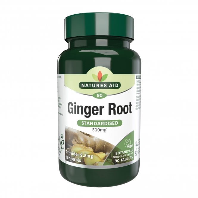 Natures Aid Ginger Root - 90 Tablets