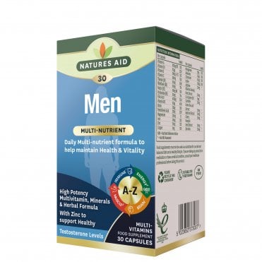Natures Aid Men's Multivitamins & Minerals - 30 Capsules