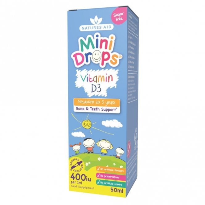 Natures Aid Mini Drops Vitamin D3 400 IU - 50ml