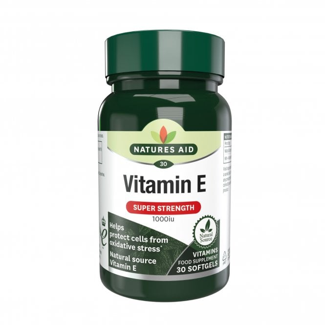 Natures Aid Natural Source Vitamin E 1000 IU - 30 x 671mg Softgels