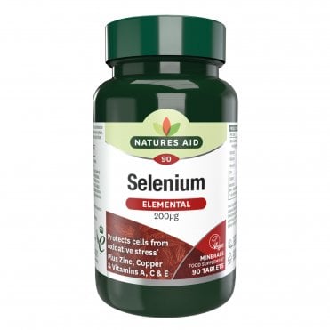 Natures Aid Selenium - 90 Tablets - Best Before Date is 31st October 2026