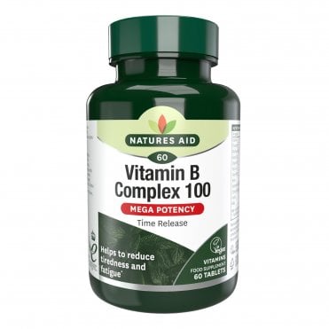 Natures Aid Time Release Vitamin B Complex 100 - 60 Tablets