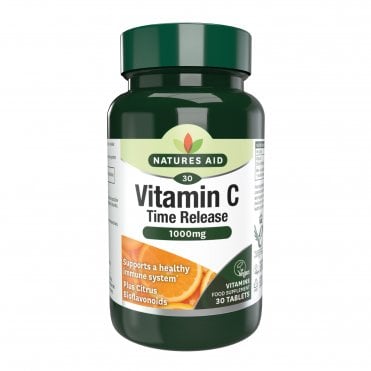 Natures Aid Time Release Vitamin C - 30 x 1000mg Tablets